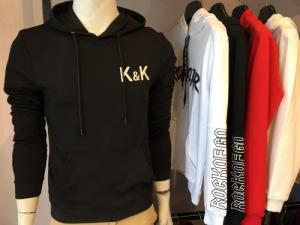 Áo thun nỉ nam cotton HOODIE - NELLY trọn bộ về tay