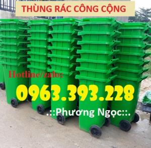 Thùng rác nhựa HDPE 120 Lít, thùng rác công cộng, thùng rác công nghiệp