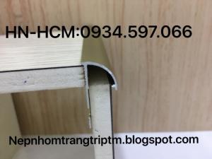 Nẹp nhôm ốp góc ngoài - nẹp góc tròn- nẹp bo góc tròn- nẹp trang trí- nẹp nhôm trang trí PTM
