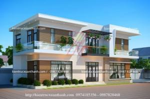 Thiết kế biệt thự 2 tầng hiện đại siêu đẹp