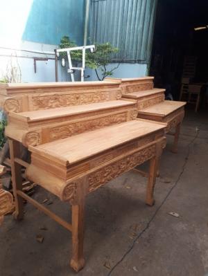 Bàn thờ 3 tầng gỗ gõ đỏ.Minh nhật. quận 7