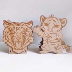 Hộp bút hình thú bằng gỗ