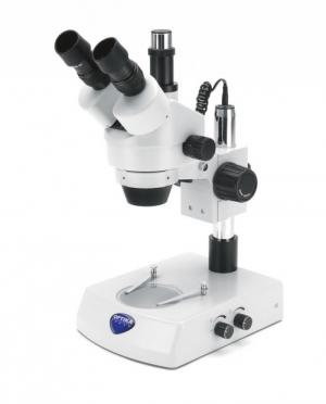Model: SZM-2: Kính hiển vi 3 mắt, Một mắt có thể kết nối với camera.