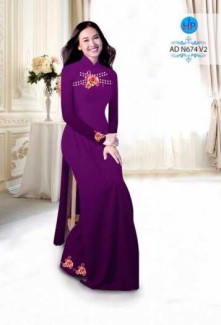 Vải áo dài AD N674
