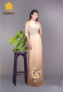 Vải áo dài hoa bướm