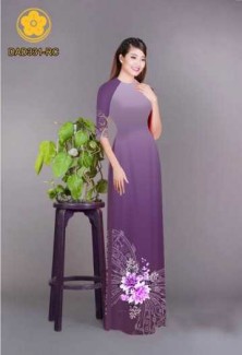 Vải áo dài hoa bướm
