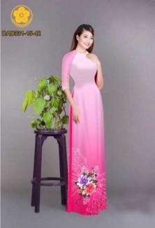 Vải áo dài hoa bướm