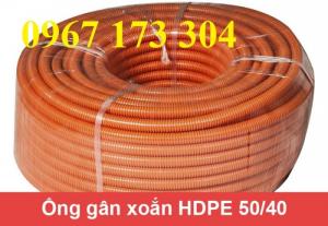 Ống gân nhựa xoắn HDPE 50/65 chính hiệu - Giá tốt - độ bền cao