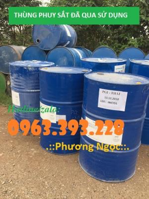 Thùng phuy sắt đã qua sử dụng, thùng phuy sắt làm bếp nướng, thùng phuy làm bàn ghế