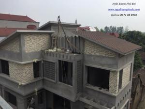 Ngói lợp bitum phủ đá chống thấm