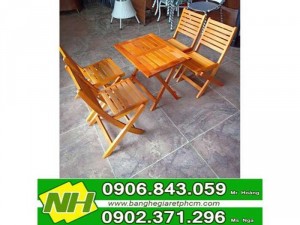 Bàn ghế xếp gỗ thấp giá rẽ