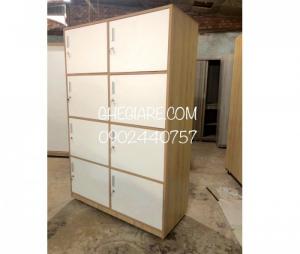 TỦ LOCKER 8 HỘC-GỖ CÔNG NGHIỆP CHỐNG TRẦY-CHỐNG ẨM