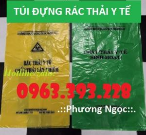 Túi đựng rác thải y tế, bao gom rác thải y tế, túi rác y tế tự hủy