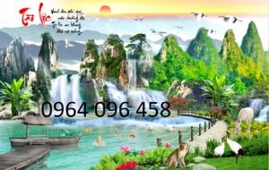 tranh 3d dán tường phong thủy