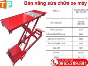 Bàn nâng xe máy dương nền