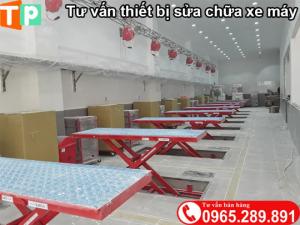 Bàn nâng sửa chữa xe máy