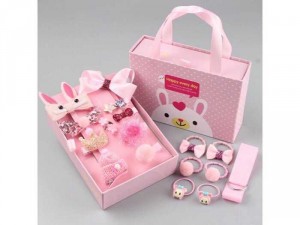 Set kẹp tóc kèm túi xách cho bé yêu