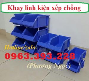 Kệ dụng cụ chống tầng, khay linh kiện điện tử, khay nhựa vát đầu