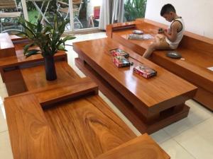 Sofa Gỗ Mẫu Chữ H