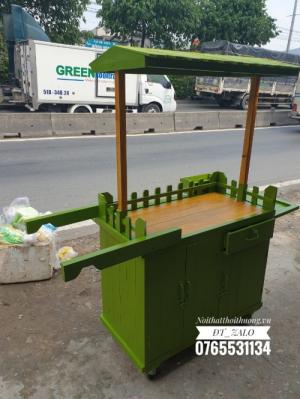 Xe gỗ bán trà sữa, cà phê mang đi đẹp
