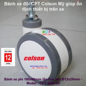 Bánh xe PU đôi dùng cho trang thiết bị y tế bệnh viện Colson
