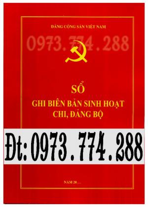 Sổ họp chi bộ mẫu mới nhất