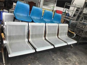 thanh lý băng ghế chờ inox và nhựa