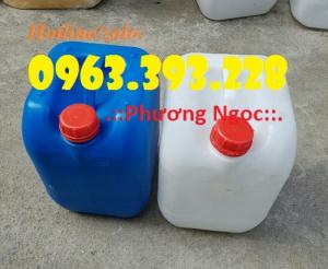 Can nhựa 10 lít, can nhựa vuông đựng hóa chất, can nhựa có núm