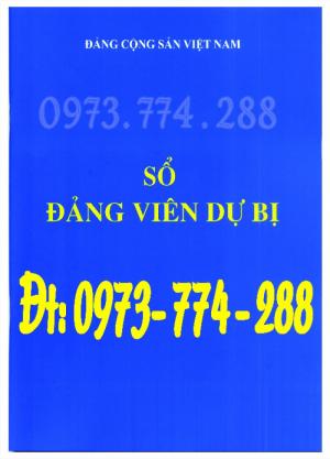 Sổ Đảng viên dự bị, giá rẻ, chất lượng, uy tín tại Hà Nội