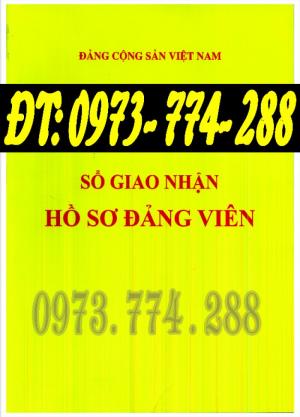 Cung cấp sổ giao nhận hồ sơ Đảng viên