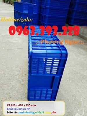 Sọt nhựa đựng hàng hóa, sóng nhựa cao 19, sọt đựng nông sản
