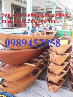 Thuyền gỗ ba lá dài 2m, 3m, 4m, 5m, thuyền gỗ trang trí