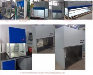 CTY em kinh doanh sản phẩm tủ an toàn sinh học nhiều mẫu mã kích thước khác nhau