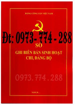 Bán sổ ghi biên bản sinh hoạt chi, đảng bộ