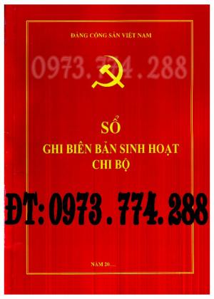 Mua sổ họp chi bộ, Sổ ghi biên bản sinh hoạt chi bộ, Đảng bộ