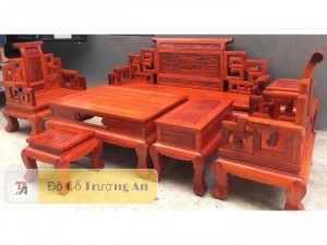 Bộ Bàn Ghế Sơn Thuỷ Gỗ Gõ 6 món