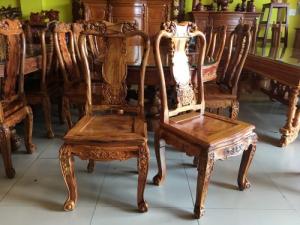 Bộ Bàn Ăn Gỗ Cẩm Lai Vip- 8 Ghế Bàn Ovan
