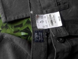 Quần kaki xám đậm jCrew size XXL