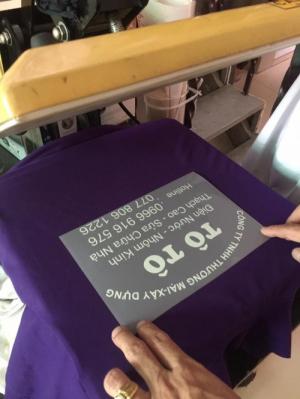 xưởng may áo thun đồng phục sơn nước