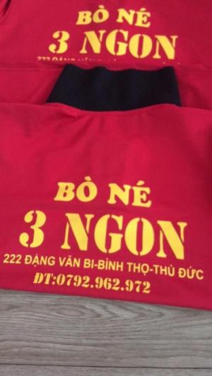 áo thun đồng phục bò né 3 ngon siêu rẽ