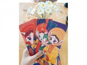 Bao lì xì họa tiết nhân vật