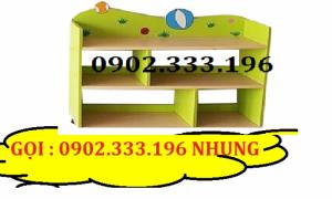 Kệ mầm non, kệ gỗ giá rẻ, kệ đồ chơi trẻ em tại tphcm