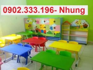 Bàn nhựa cho bé rẻ nhất, bàn nhựa mầm non giá rẻ