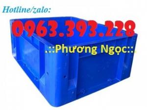 Thùng nhựa đặc có lỗ, thùng nhựa BL001, thùng nhựa linh kiện