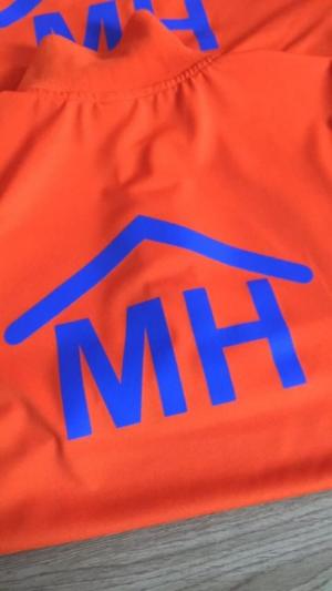 áo thun đồng phục công ty mình hưng màu cam mỹ