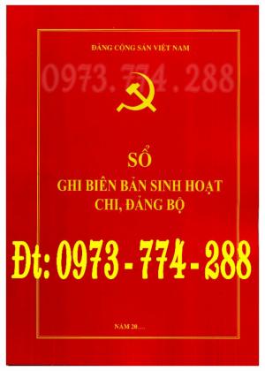 Mua sổ ghi biên bản họp chi bộ