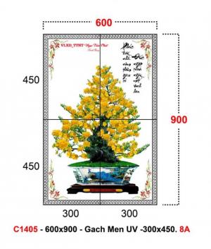 tranh 3d cây mai