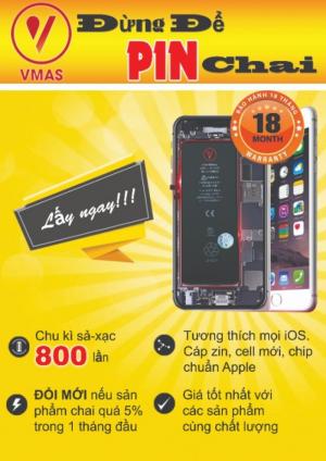 Pin vmas iphone 6/6/S giá tốt, hàng chính hãng, bảo hành 18 tháng uy tín