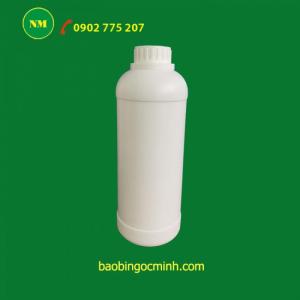 Chai nhựa 1 lít, chai nhựa đựng hóa chất, chai nhựa ngành nông dược 1 lít
