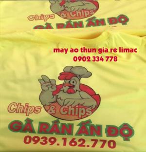 xưởng may áo thun đồng phục gà rán ấn độ